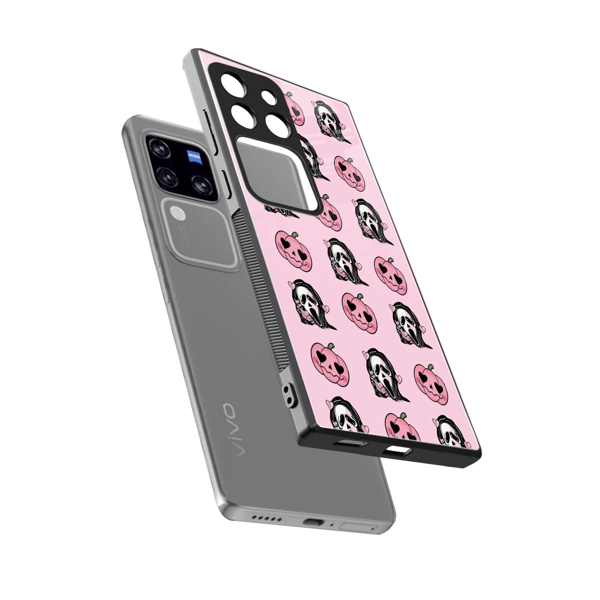 Friendly Ghost sleekvivo v30 pro cover with tempered glass back and TPU edges