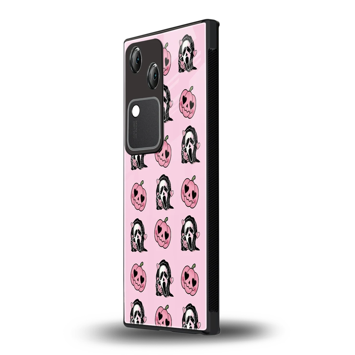 Friendly Ghost vivo v30 mobile cover | shockproof glass phone case