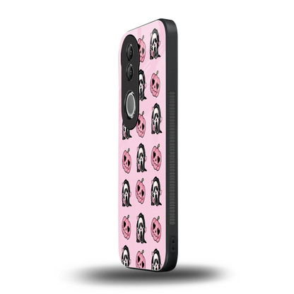 Friendly Ghost vivo v50 mobile cover | shockproof glass phone case