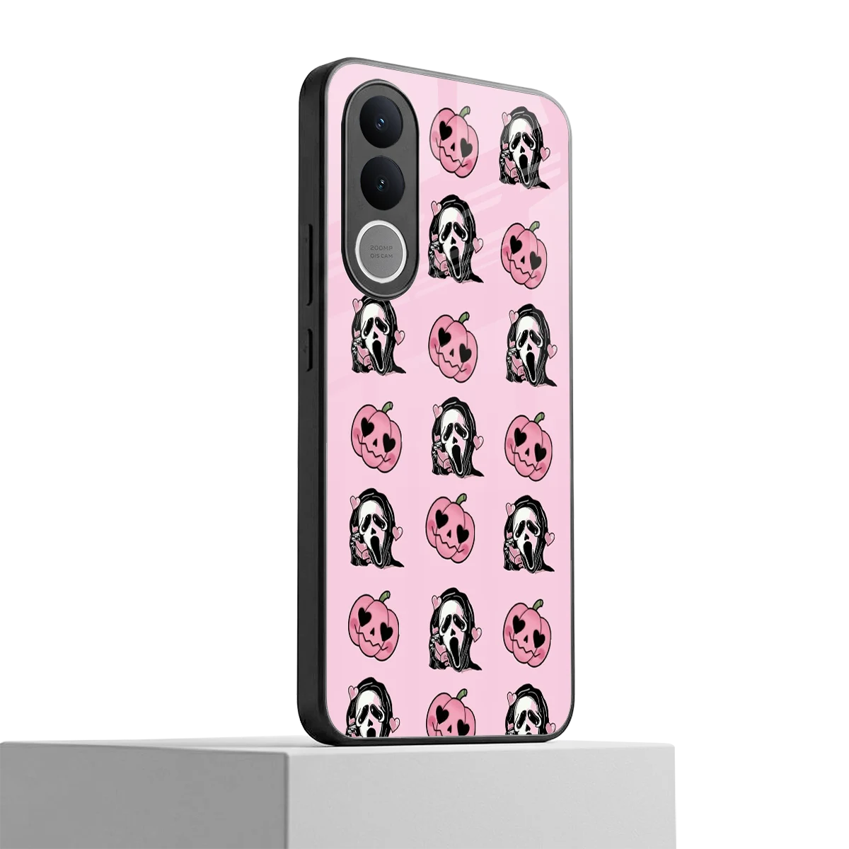 Friendly Ghost vivo v70 fe mobile cover | shockproof glass phone case