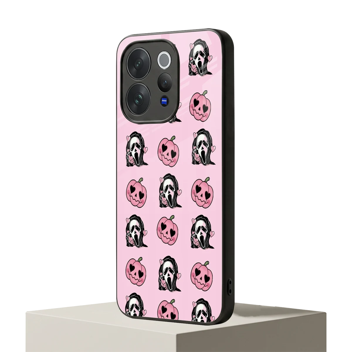 Friendly Ghost vivo v70 elite mobile cover | shockproof glass phone case