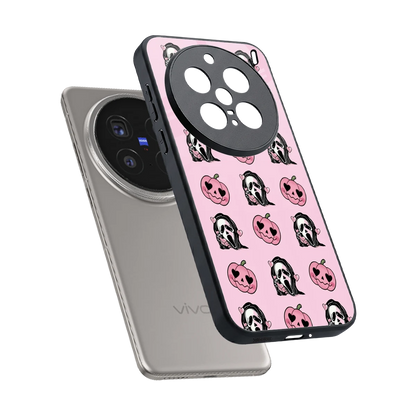Friendly Ghost sleek vivo x200 pro cover with tempered glass back and TPU edges