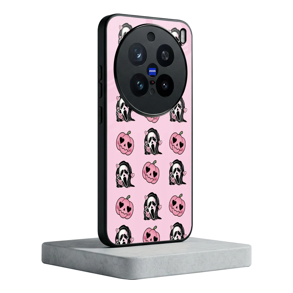 Friendly Ghost vivo x200 pro mobile cover | shockproof glass phone case