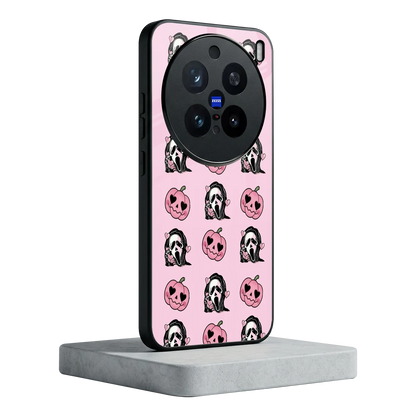 Friendly Ghost vivo x200 pro mobile cover | shockproof glass phone case