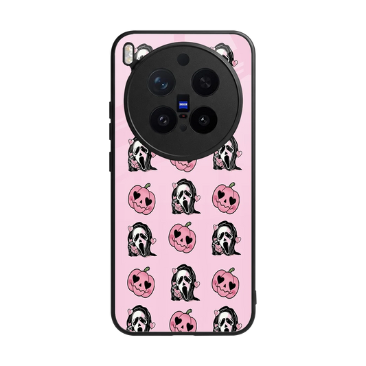 Friendly Ghost back phone cover | glass case for vivo x300 pro