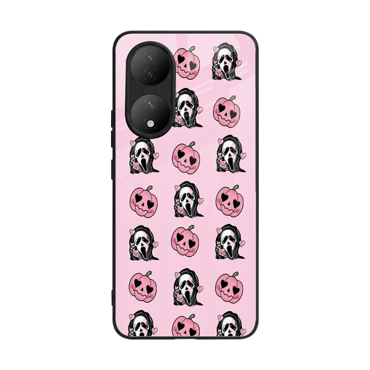 Friendly Ghost back phone cover | glass case for Vivo-y100