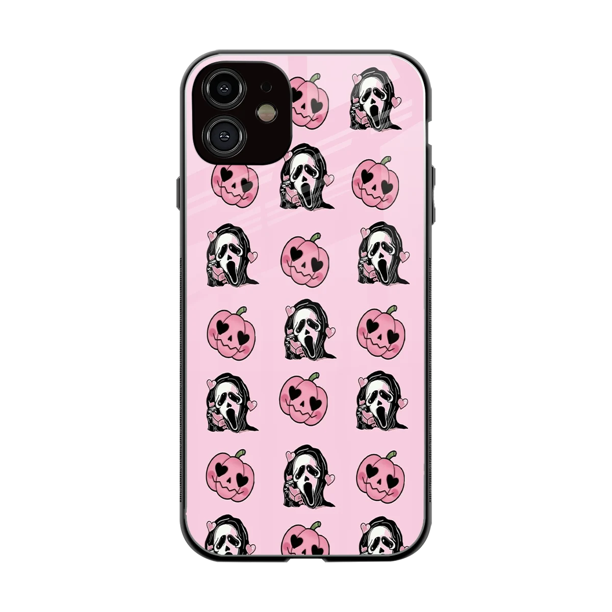 Friendly Ghost back phone cover | glass case for iphone 12