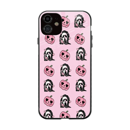 Friendly Ghost back phone cover | glass case for iphone 12