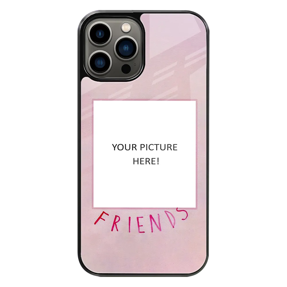 Polaroid Personalised Glass Phone Case