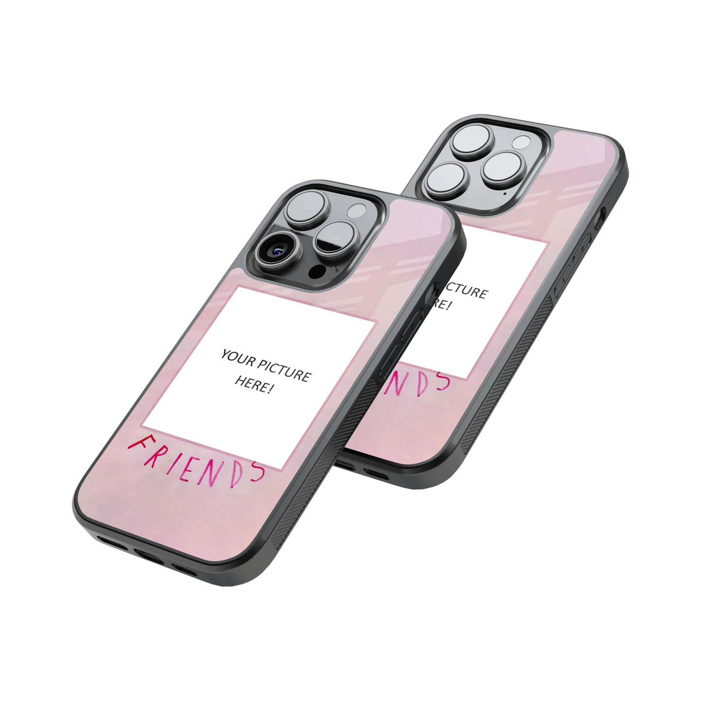 Polaroid Personalised Glass Phone Case