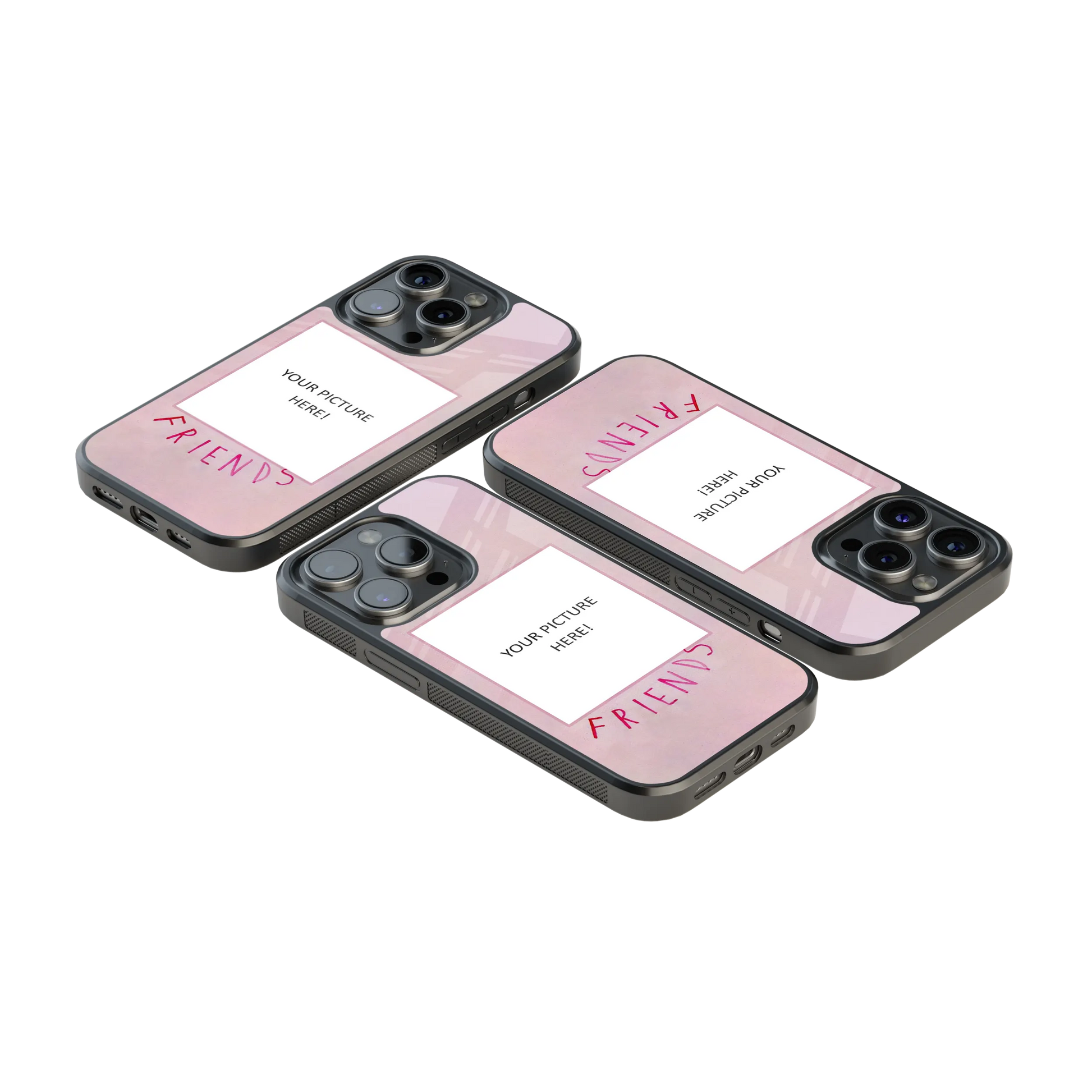 Polaroid Personalised Glass Phone Case