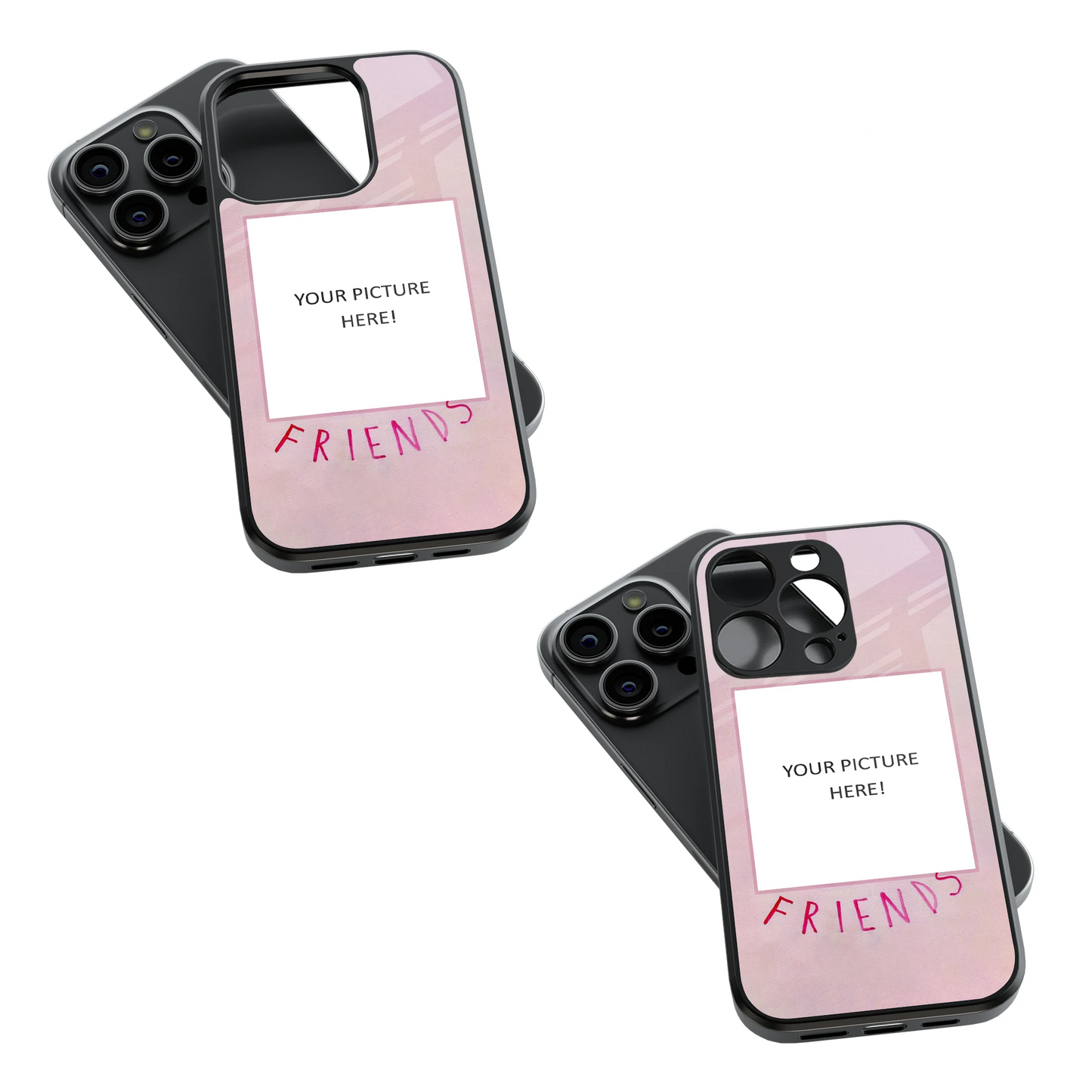 Polaroid Personalised Glass Phone Case