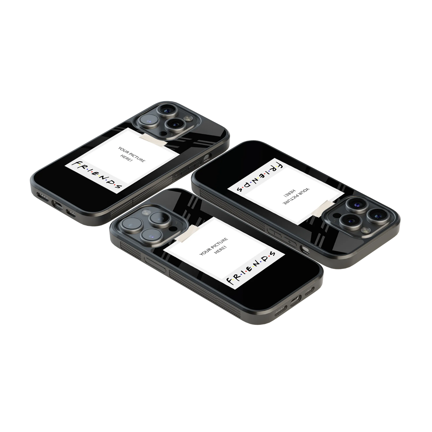 Polaroid Personalised Glass Phone Case