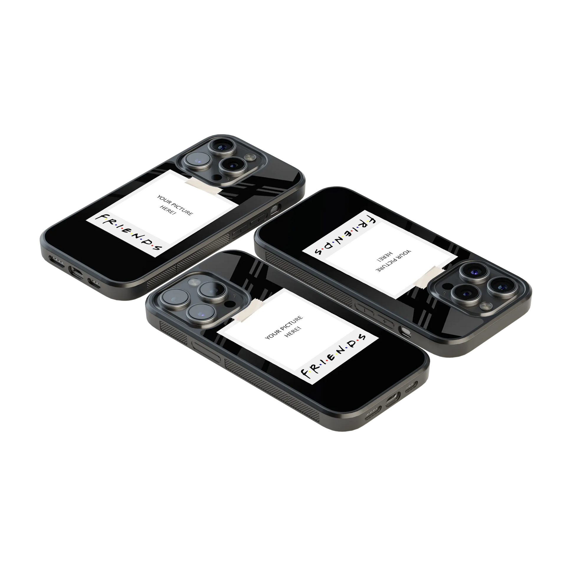 Polaroid Personalised Glass Phone Case