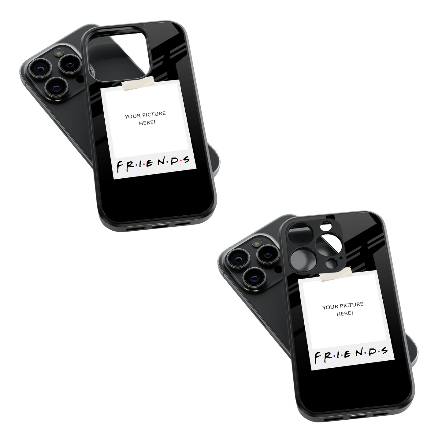 Polaroid Personalised Glass Phone Case