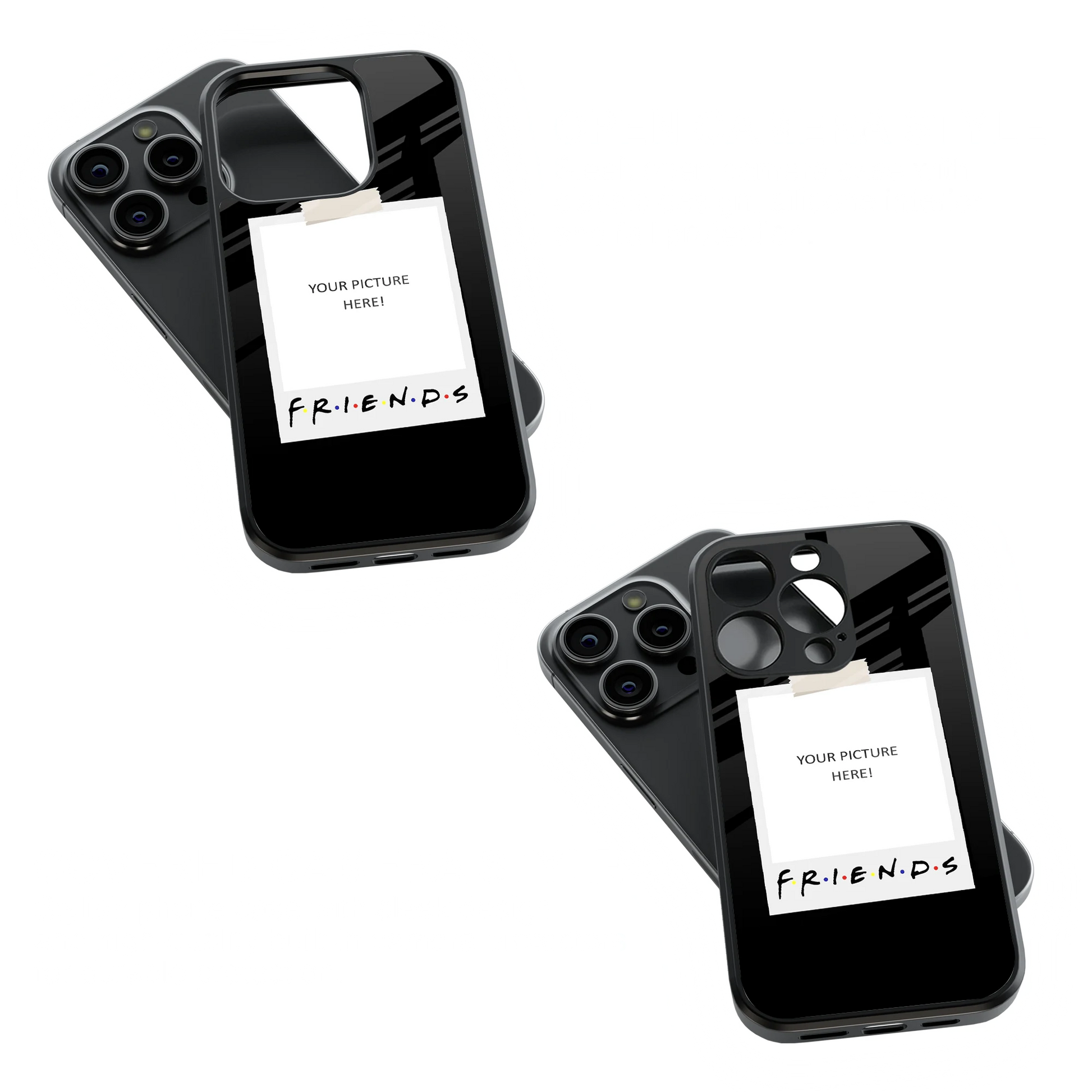 Polaroid Personalised Glass Phone Case