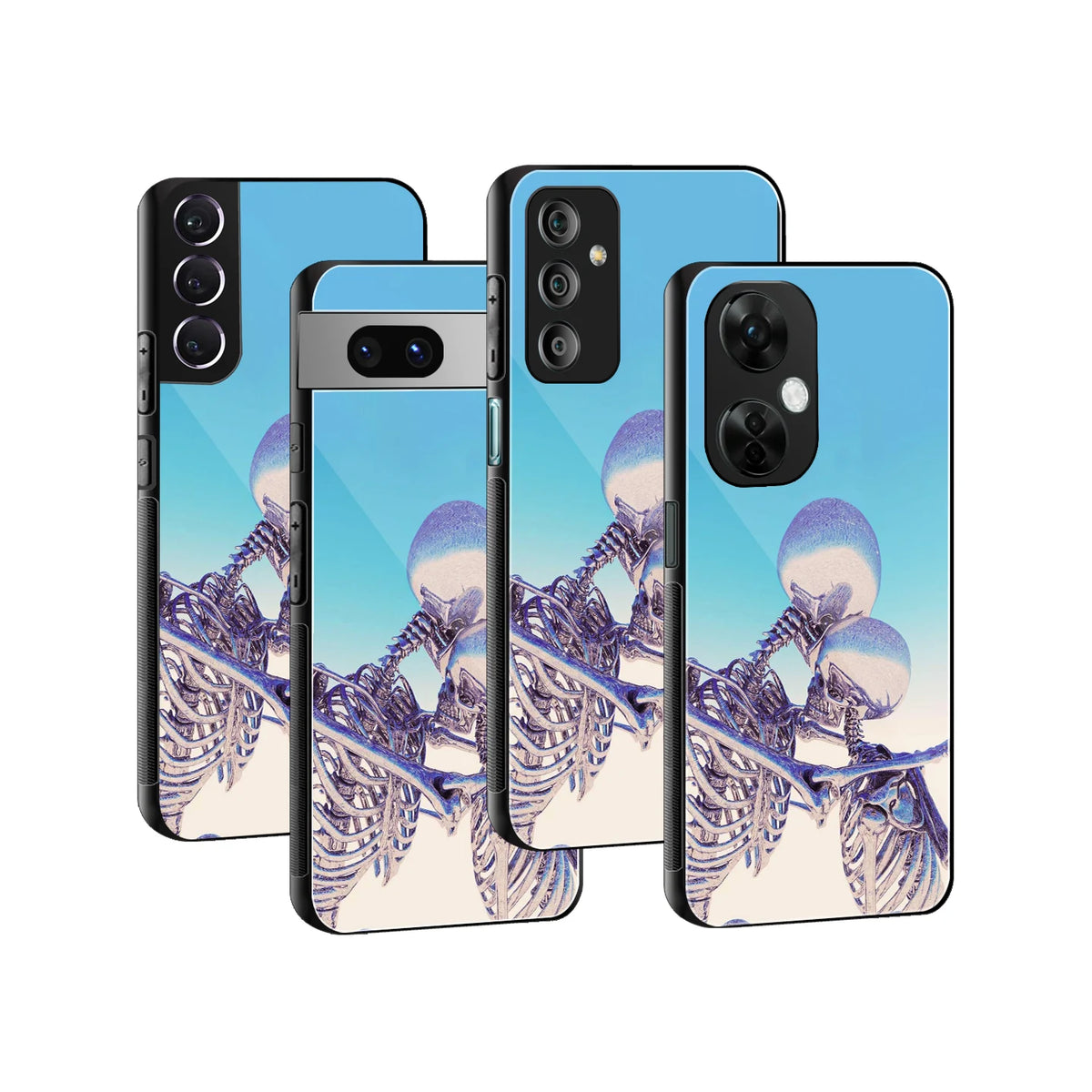 Stylish Glass Back Case for All Smartphones iPhone, Samsung, OnePlus, Pixel, Redmi, Oppo, Vivo, Motorola