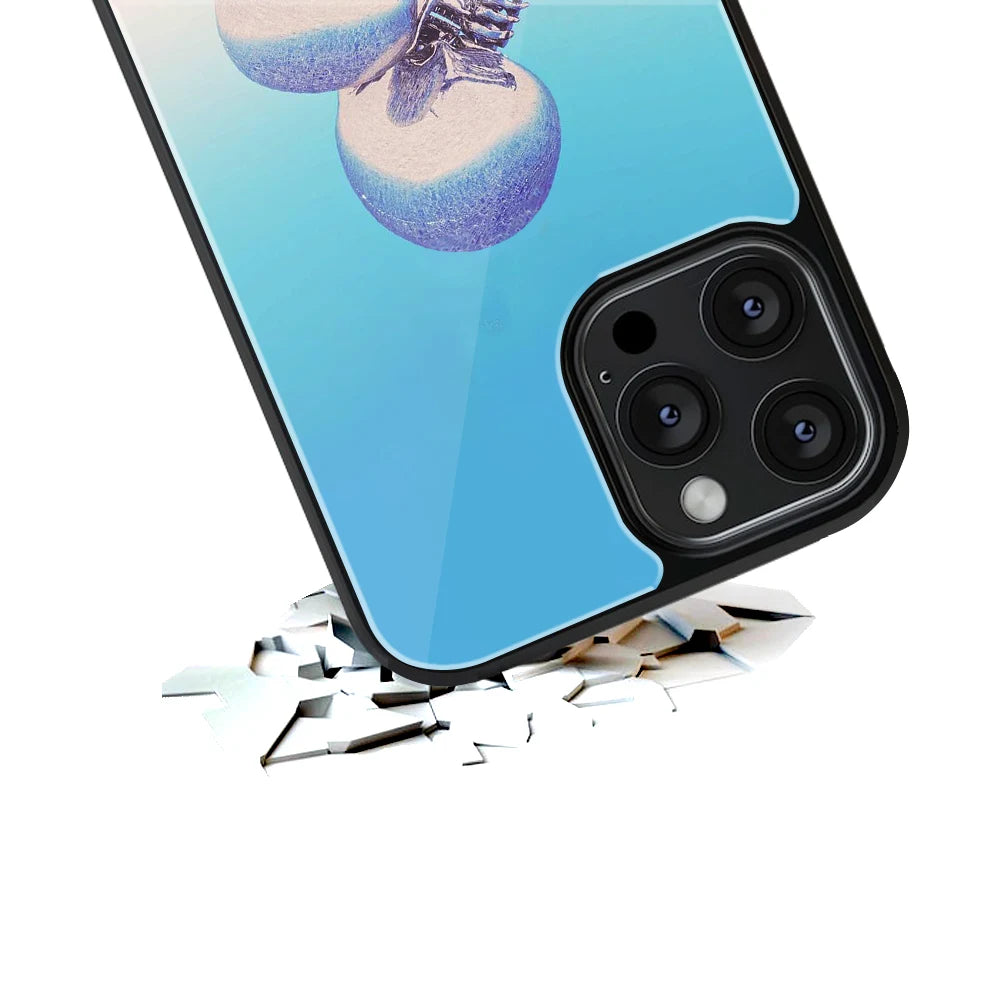 Durable Glass Back Mobile Case for iPhone, Samsung, OnePlus, Google Pixel, Redmi, Vivo, Oppo
