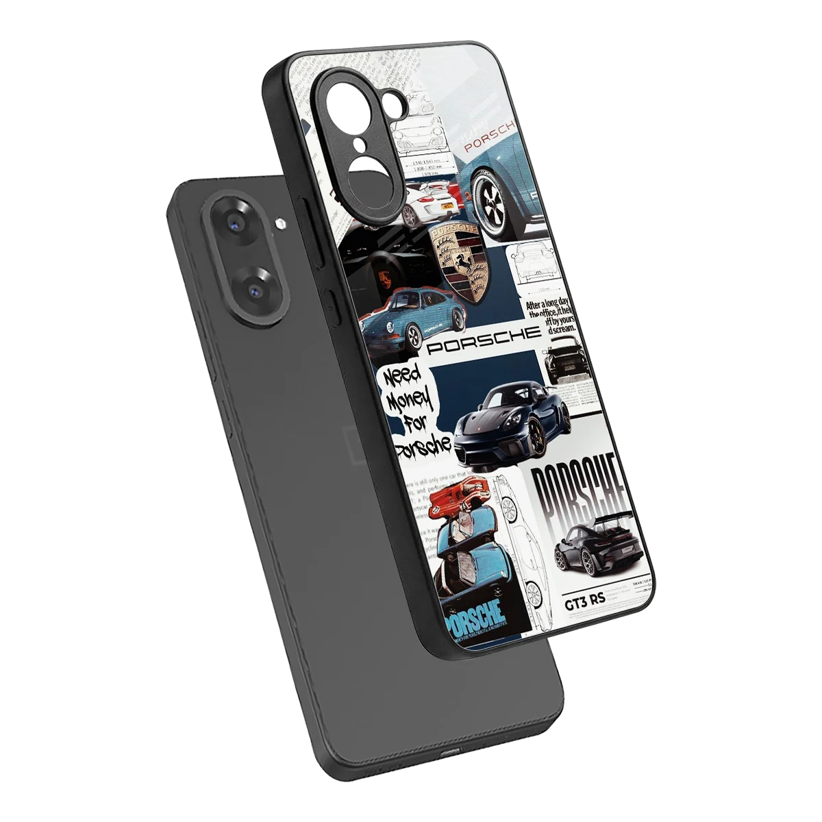 Fund My Ride sleek oneplus nord ce5 5g cover with tempered glass back and TPU edges