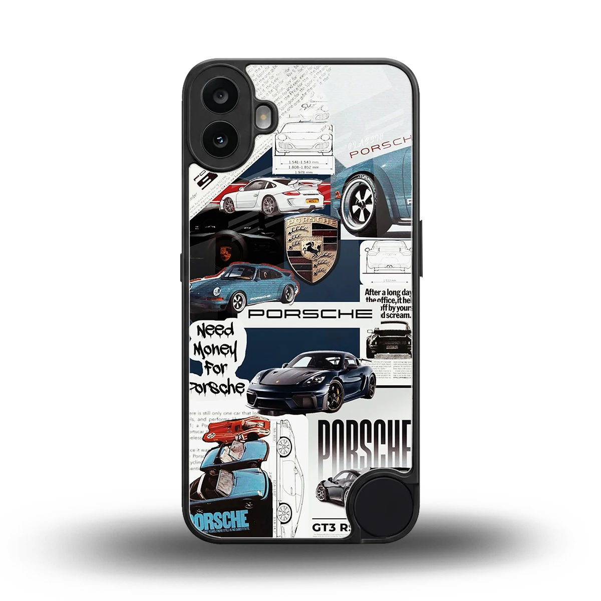 Fund My Ride back phone cover | glass case for cmf nothing phone 1