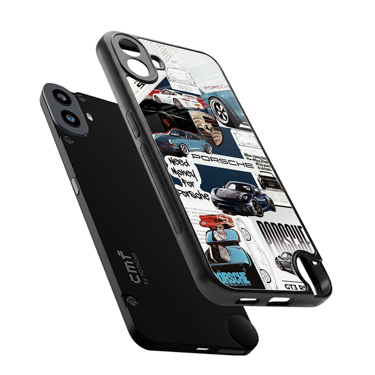 Fund My Ride sleek cmf nothing phone 1 cover with tempered glass back and TPU edges
