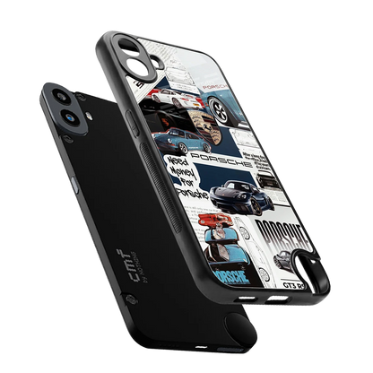 Fund My Ride sleek cmf nothing phone 1 cover with tempered glass back and TPU edges