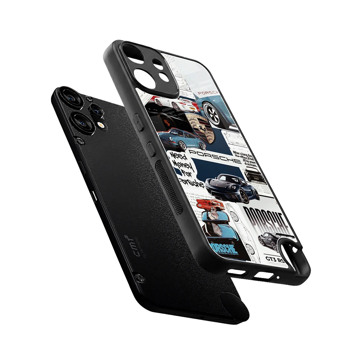 Fund My Ride sleek cmf nothing phone 2 pro cover with tempered glass back and TPU edges
