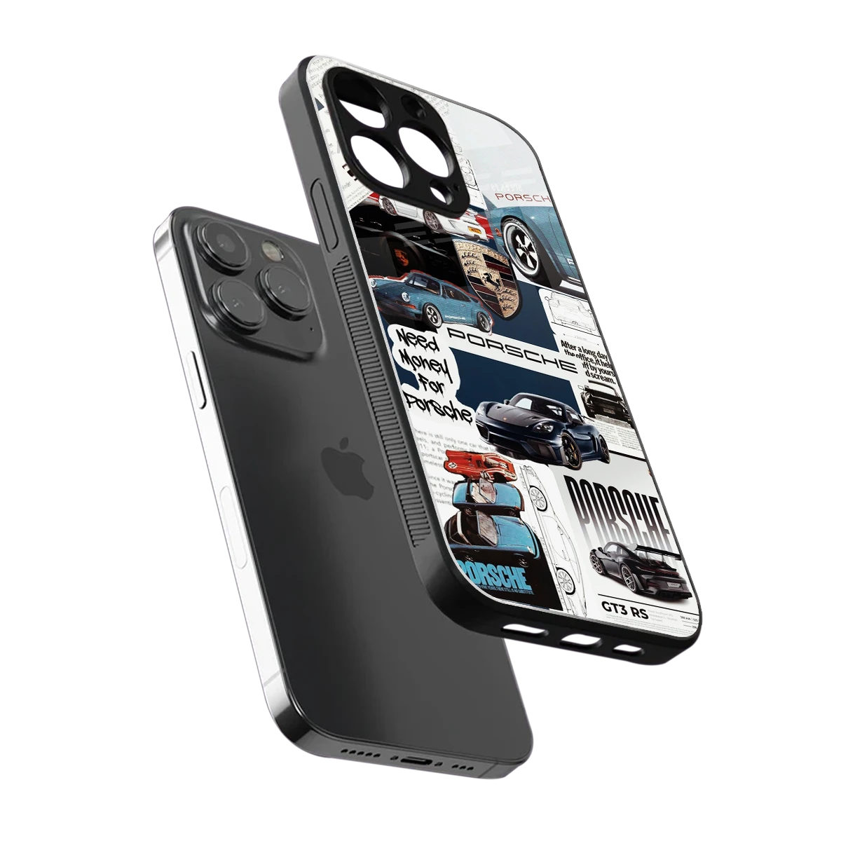 Fund My Ride sleek iphone 13 pro max cover with tempered glass back and TPU edges