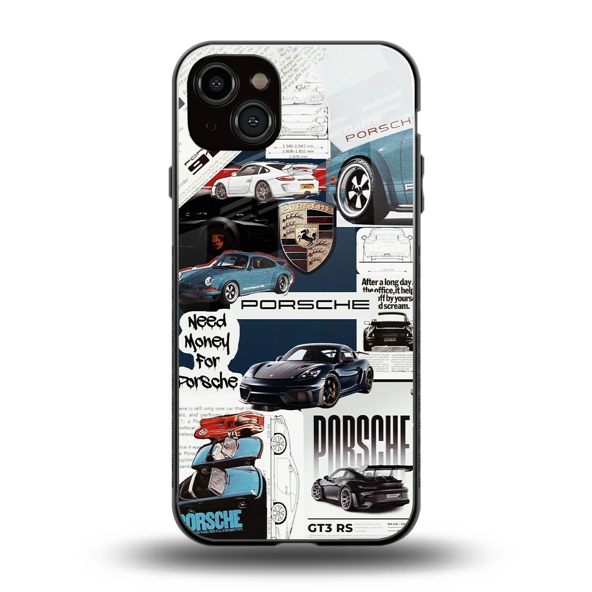 Fund My Ride back phone cover | glass case for iphone 15 plus