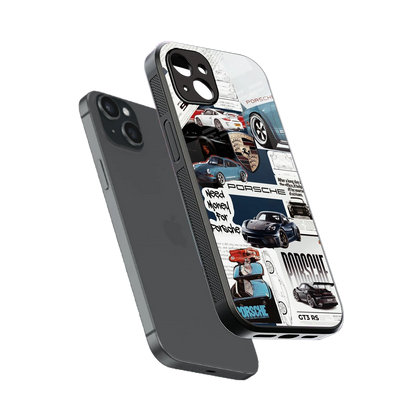 Fund My Ride sleek iphone 14 plus cover with tempered glass back and TPU edges