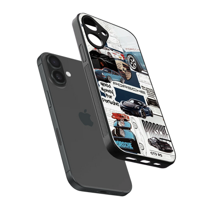Fund My Ride sleek iphone 16 plus cover with tempered glass back and TPU edges