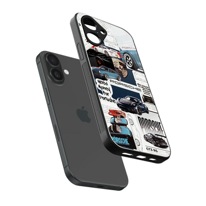Fund My Ride sleek iPhone 16 cover with tempered glass back and TPU edges