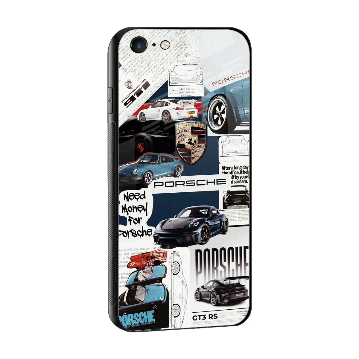 Fund My Ride sleek iphone 6 cover with tempered glass back and TPU edges