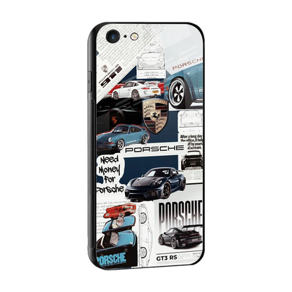 Fund My Ride sleek iphone 6s plus cover with tempered glass back and TPU edges