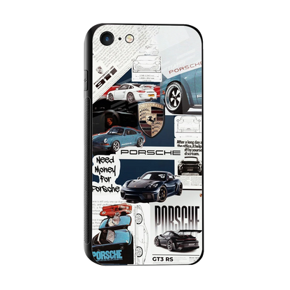 Fund My Ride sleek iphone 8 cover with tempered glass back and TPU edges