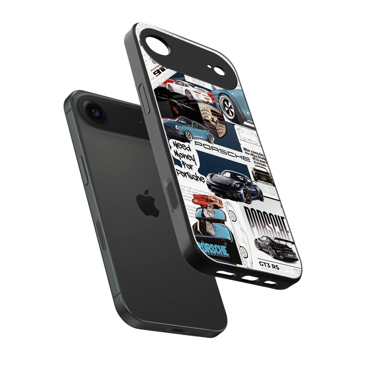 Fund My Ride sleek iphone air cover with tempered glass back and TPU edges
