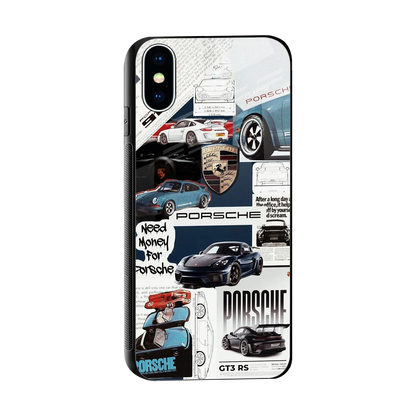 Fund My Ride sleek iphone xs cover with tempered glass back and TPU edges