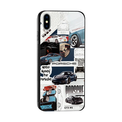 Fund My Ride sleek iphone xs max cover with tempered glass back and TPU edges