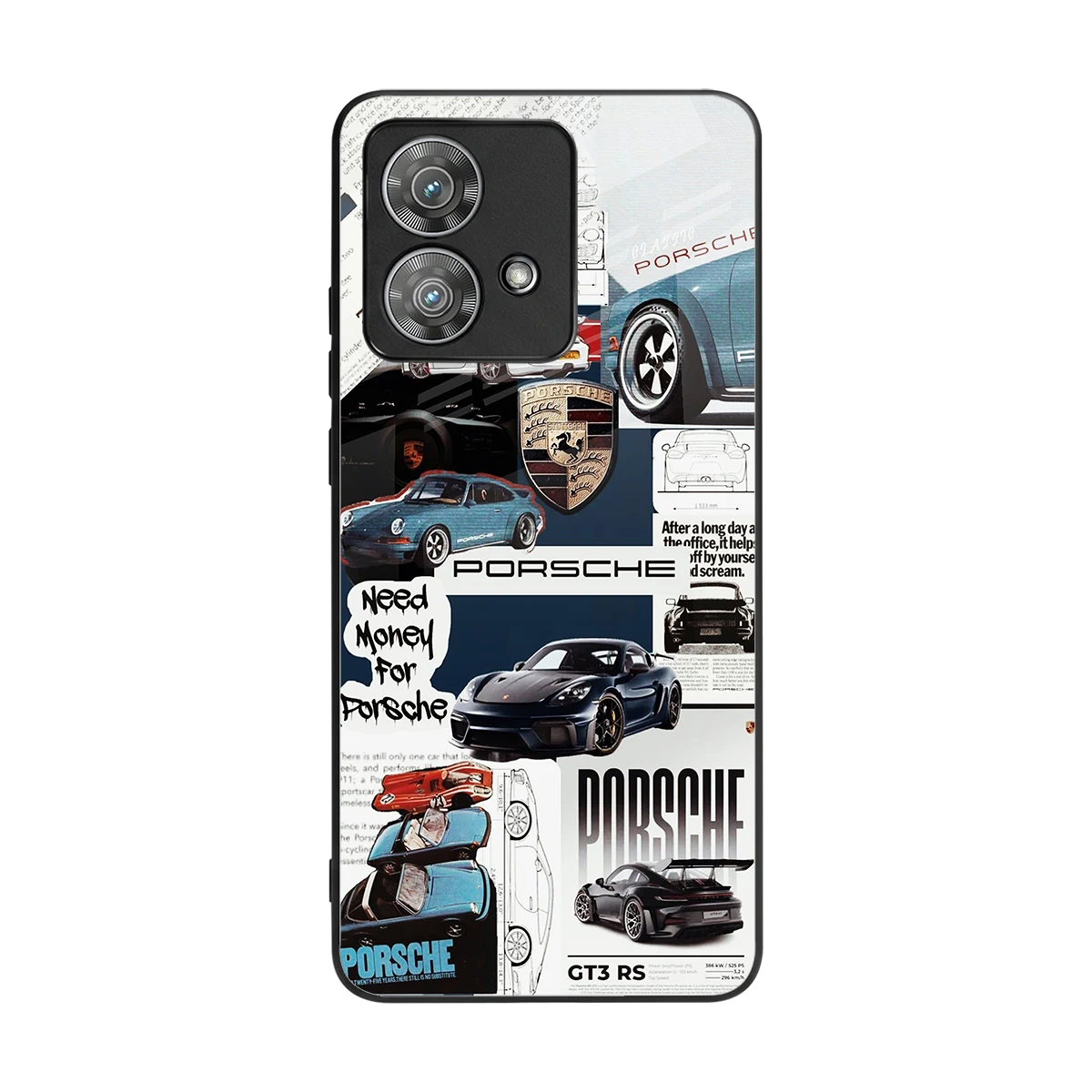 Fund My Ride back phone cover | glass case for motorola edge 40 neo 5g