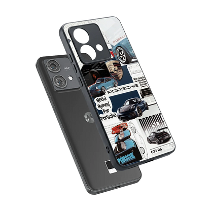 Fund My Ride sleek motorola edge 40 neo 5g cover with tempered glass back and TPU edges
