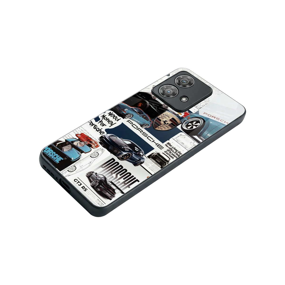 Fund My Ride stylish phone case for motorola edge 40 neo 5g | glossy glass and slim fit