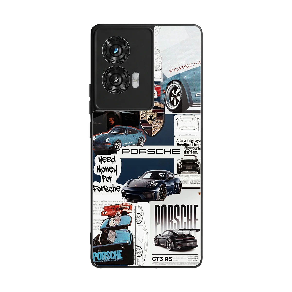 Fund My Ride back phone cover | glass case for motorola edge 50 fusion