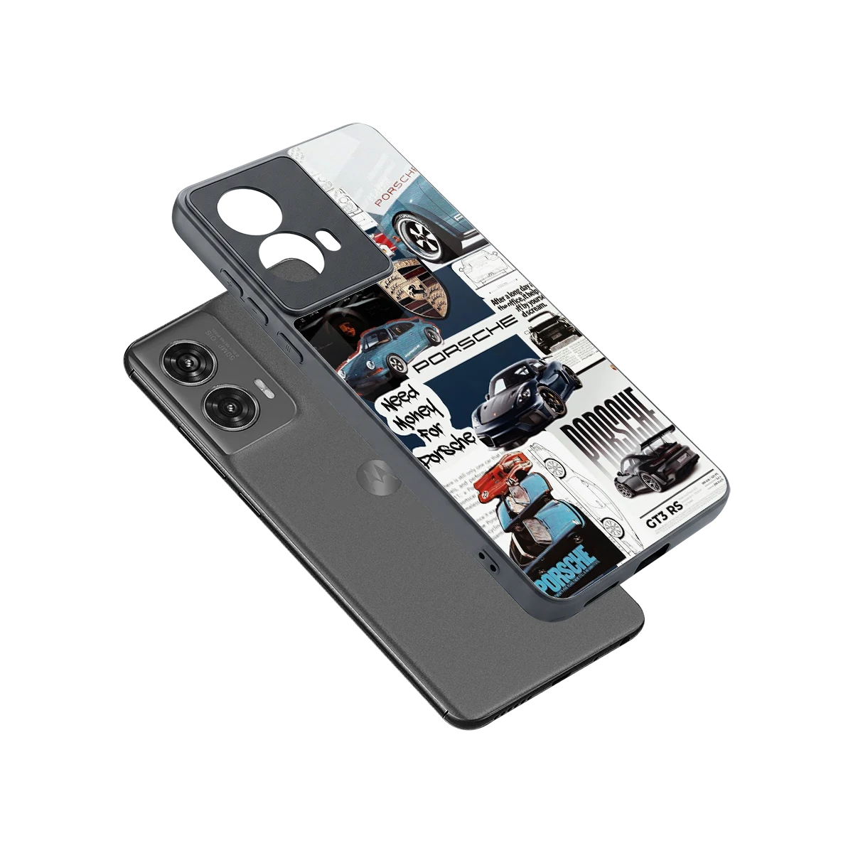 Fund My Ride sleek motorola edge 50 fusion cover with tempered glass back and TPU edges