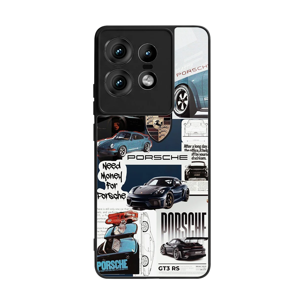 Fund My Ride back phone cover | glass case for motorola edge 50 pro