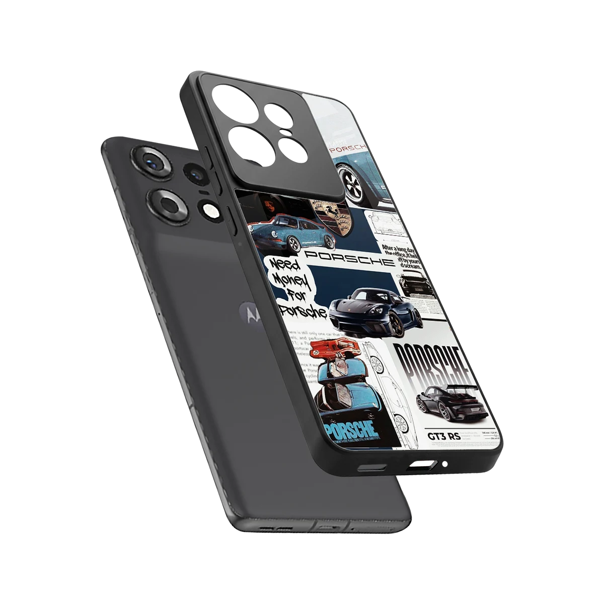 Fund My Ride sleek motorola edge 50 pro cover with tempered glass back and TPU edges
