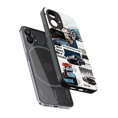 Fund My Ride sleek nothing phone 1 cover with tempered glass back and TPU edges
