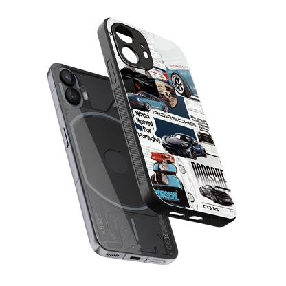 Fund My Ride sleek nothing phone 2 cover with tempered glass back and TPU edges