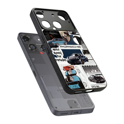 Fund My Ride sleek nothing phone 3 cover with tempered glass back and TPU edges