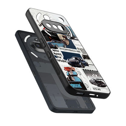 Fund My Ride sleek nothing phone 3a cover with tempered glass back and TPU edges