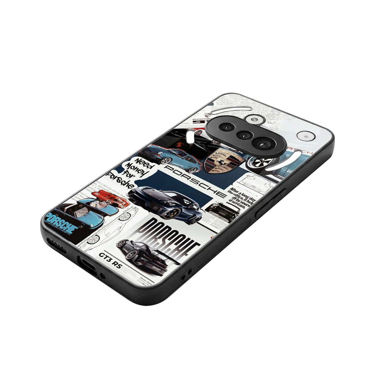 Fund My Ride stylish phone case for nothing phone 3a | glossy glass and slim fit